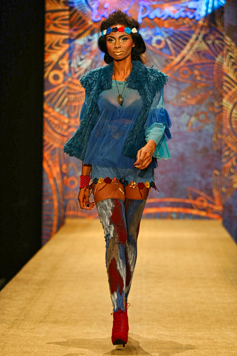 Bluza tull pictat manual 2262